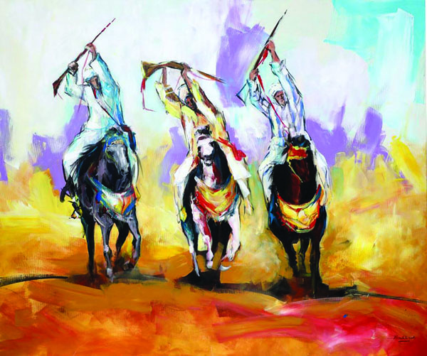 Moroccan painters reflect Islamic heritage in (Painting of Hope) Expo