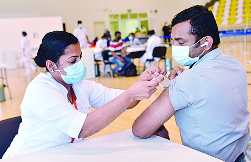 Kuwait inaugurates COVID-19 vaccination center in Jleeb