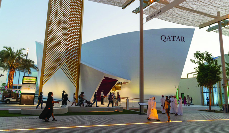 Qatar's pavilion.<br>