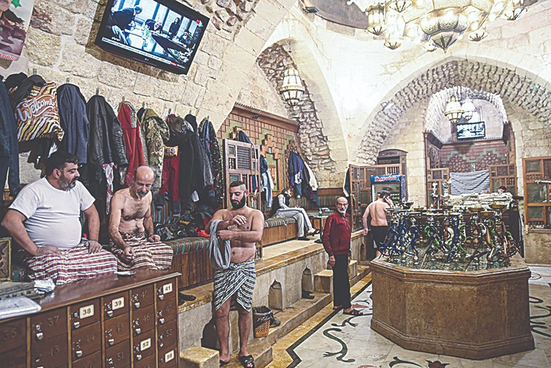 Aleppo bathhouse boom as Syria crisis turns showers cold