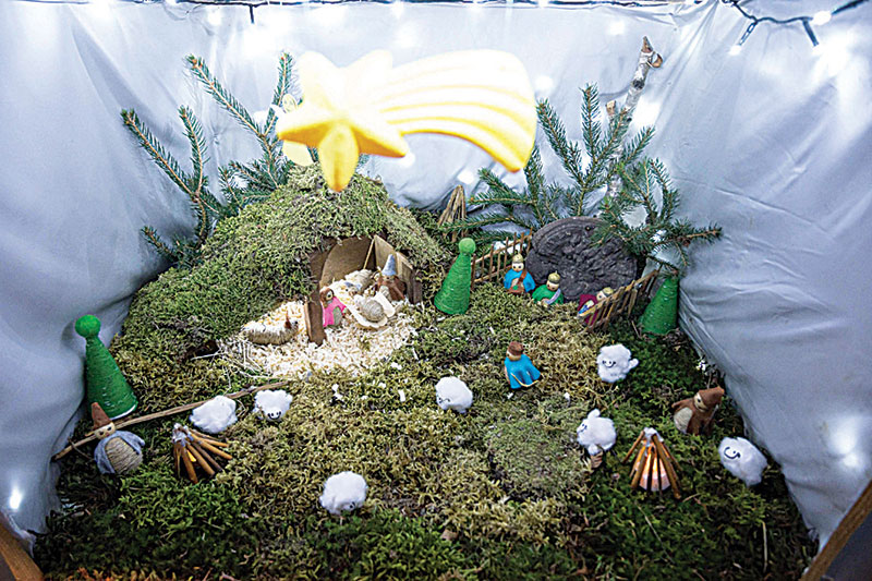 Nativity scenes light up Slovenian 'Xmas village'