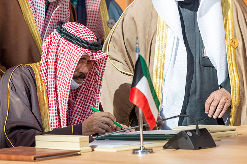 <br>His Highness the Amir Sheikh Nawaf Al-Ahmad Al-Jaber Al-Sabah attends the 41st GCC Summit.<br>