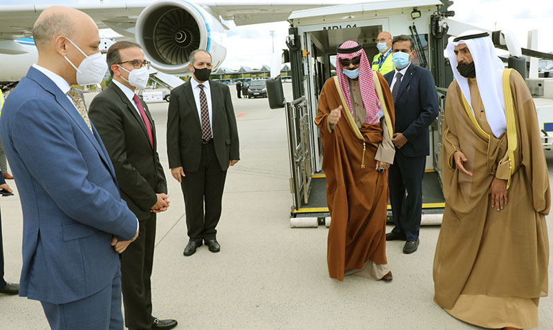 <br>His Highness the Amir Sheikh Nawaf Al-Ahmad Al-Jaber Al-Sabah arrives in Germany in a private visit.<br>