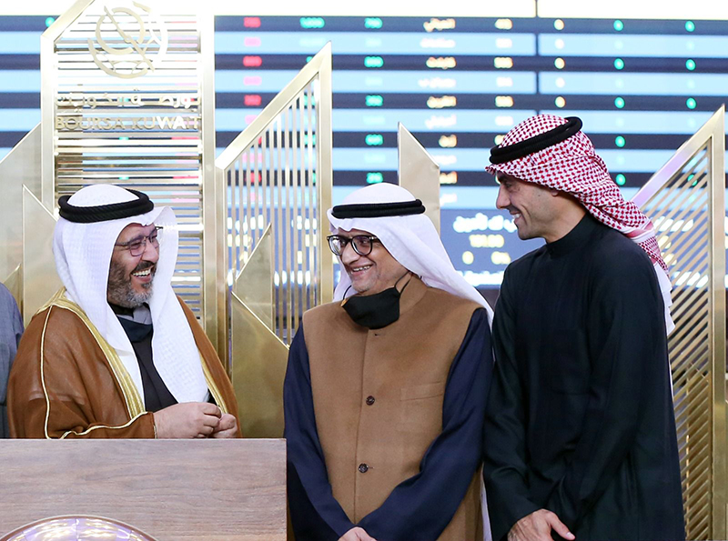 Boursa Kuwait inaugurates new Nasser Al-Kharafi, Jasem Al-Bahar trading room
