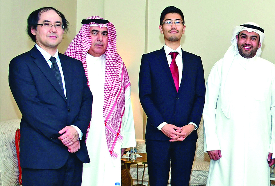 First Secretary at Japanese Embassy, Mohammed Al-Zoubi, Second Secretary at the <br>Japanese Embassy and Abdallah Al-Khanji. 