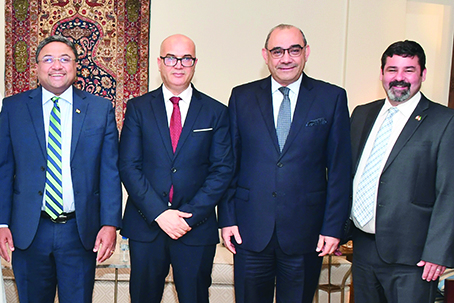 Indian Ambassador, Tunisian Ambassador, Iraqi Ambassador and Deputy <br>Canadian Ambassador