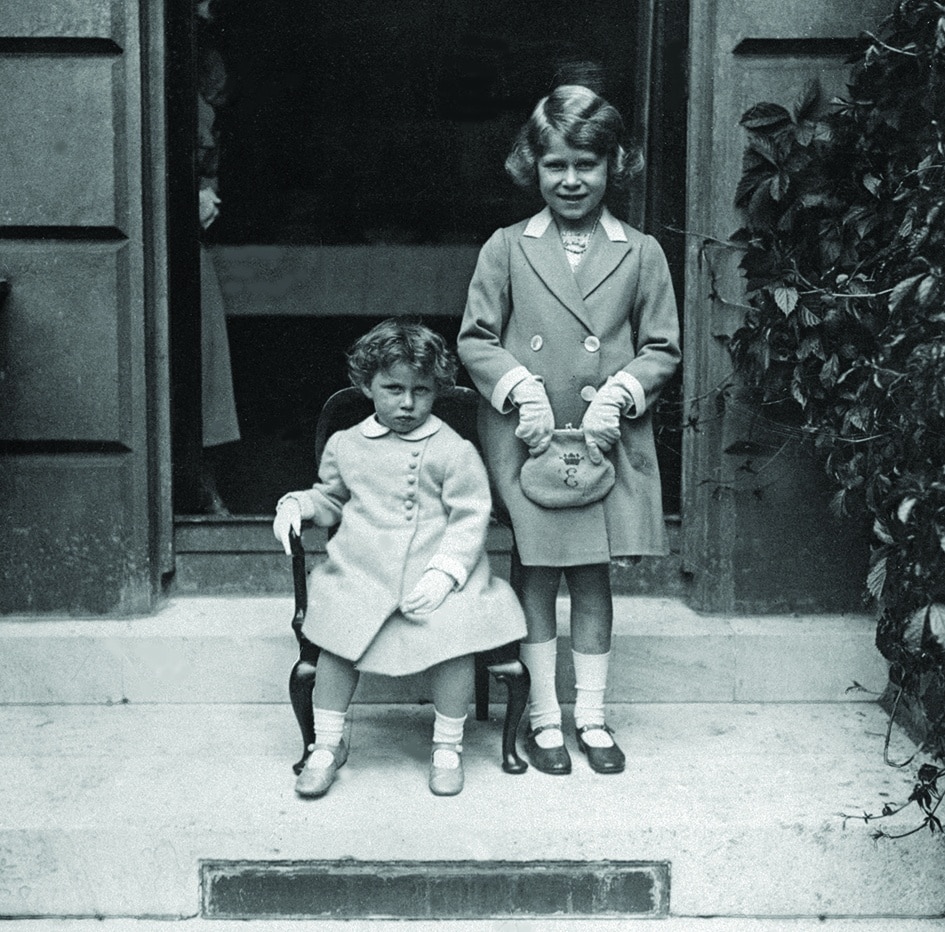In this file photo taken in 1933 Britain’s Princess Margaret (left) and her older sister, Britain’s future Queen Elizabeth II. 