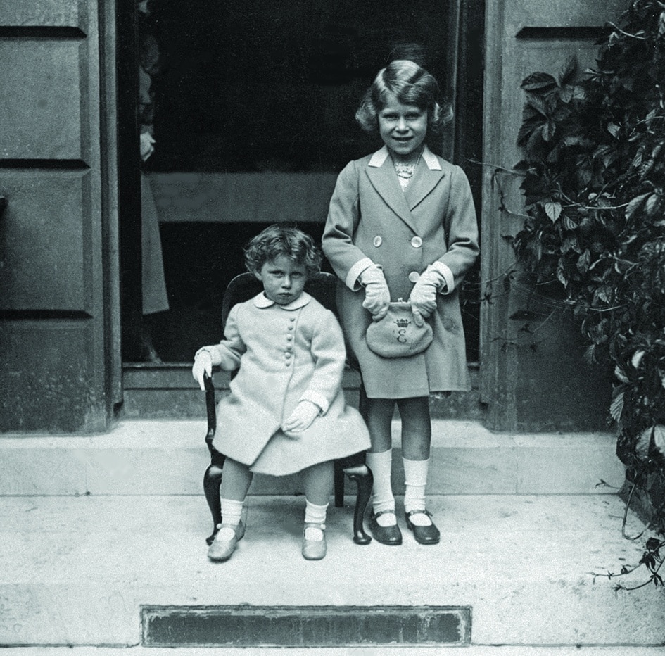 In this file photo taken in 1933 Britain’s Princess Margaret (left) and her older sister, Britain’s future Queen Elizabeth II.