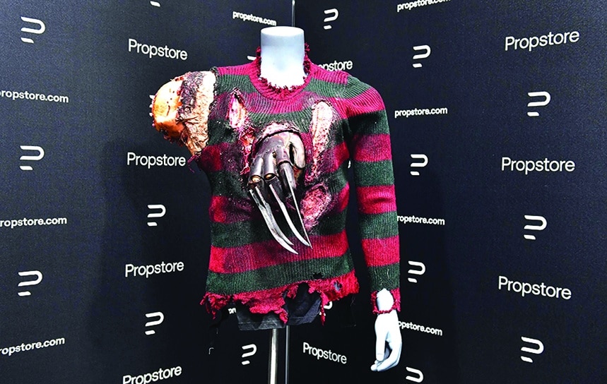 The Protruding Glove and Sweater worn by Freddy Krueger, played by Robert Englund in the 2003 film 