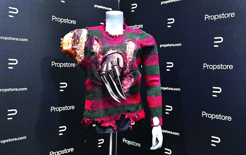 The Protruding Glove and Sweater worn by Freddy Krueger, played by Robert Englund in the 2003 film