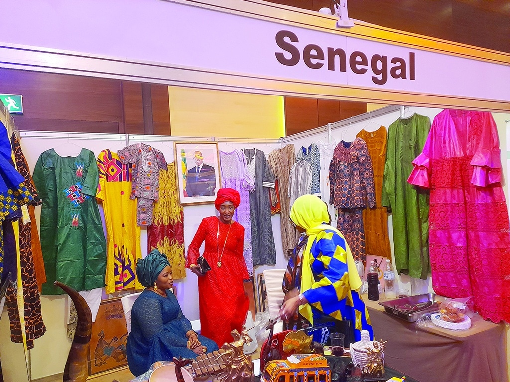 Senegal's booth.