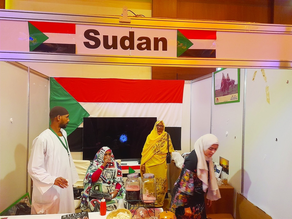 Sudan's booth.