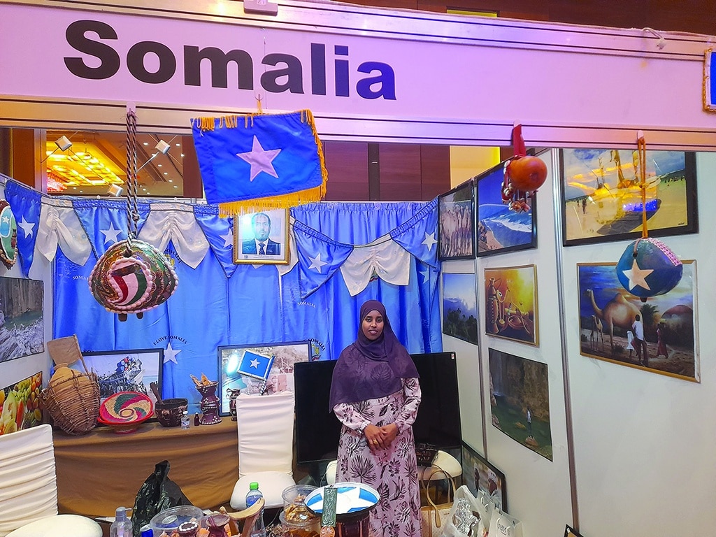 Somalia's booth.