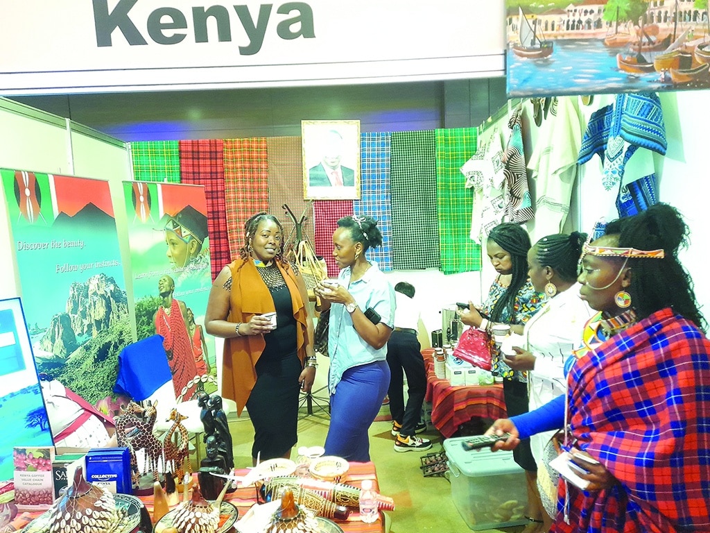 Kenya's booth.