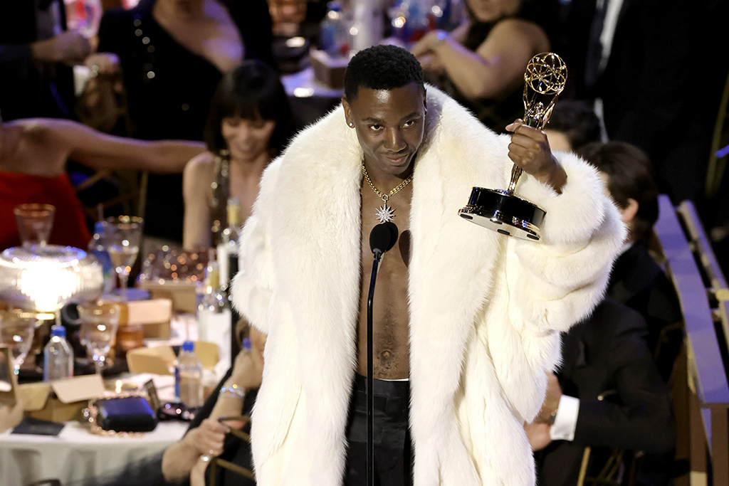 Jerrod Carmichael accepts Outstanding Writing for a Variety Special for