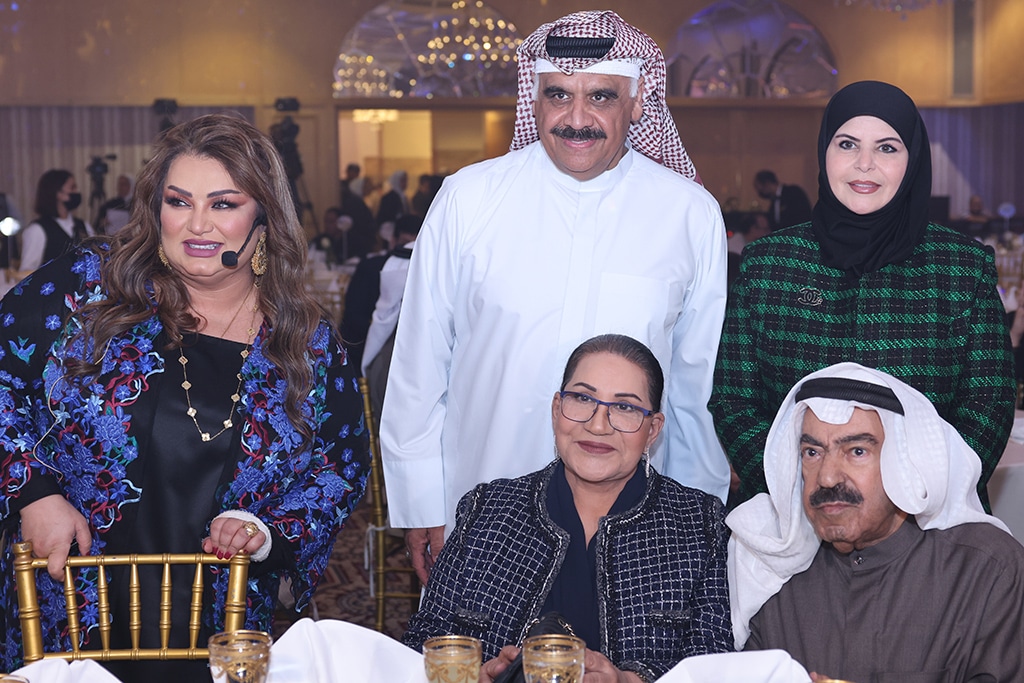 Kuwaiti artistes awarded in the ceremony.