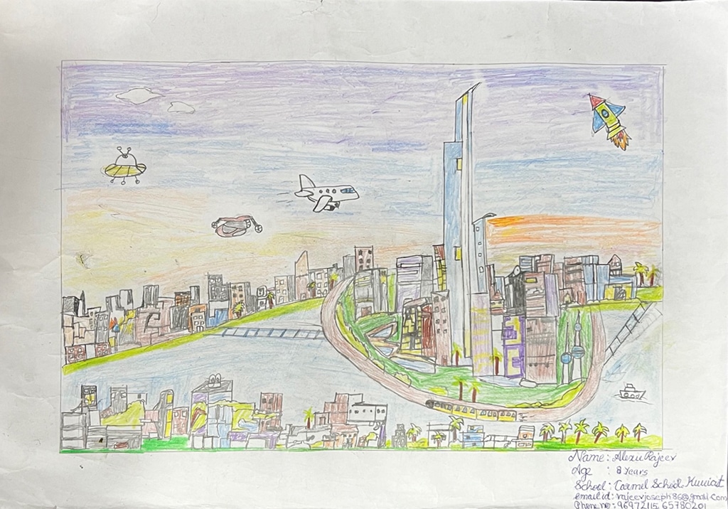 1st winner, Alexie Rajeev, Carmel School of Kuwait