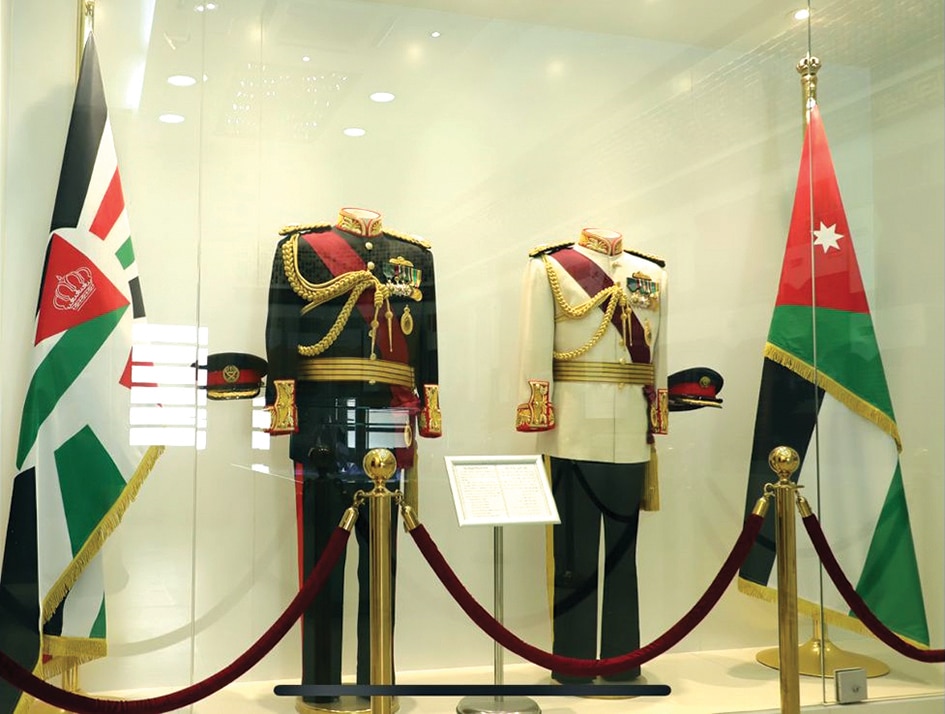 Formal suit used to be worn by the Jordanian monarch at inauguration of parliamentary sessions