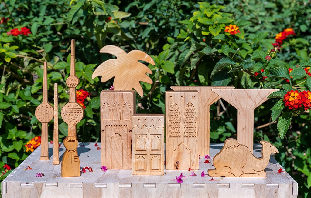 Kuwaiti artist designs wooden toys