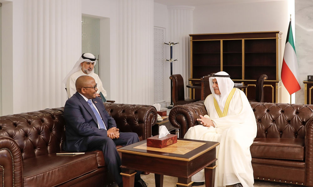 Parliament Speaker receives ambassadors to Kuwait