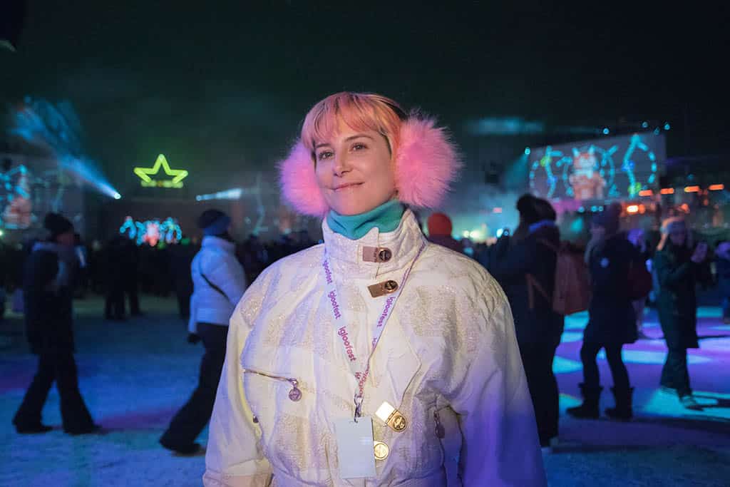 DJ Heidy P poses during Igloofest 2023 in Montreal, Quebec, Canada.