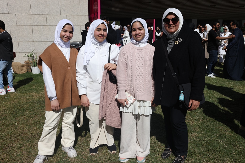 KIPCO’s Eman Al-Awadhi with her nieces.