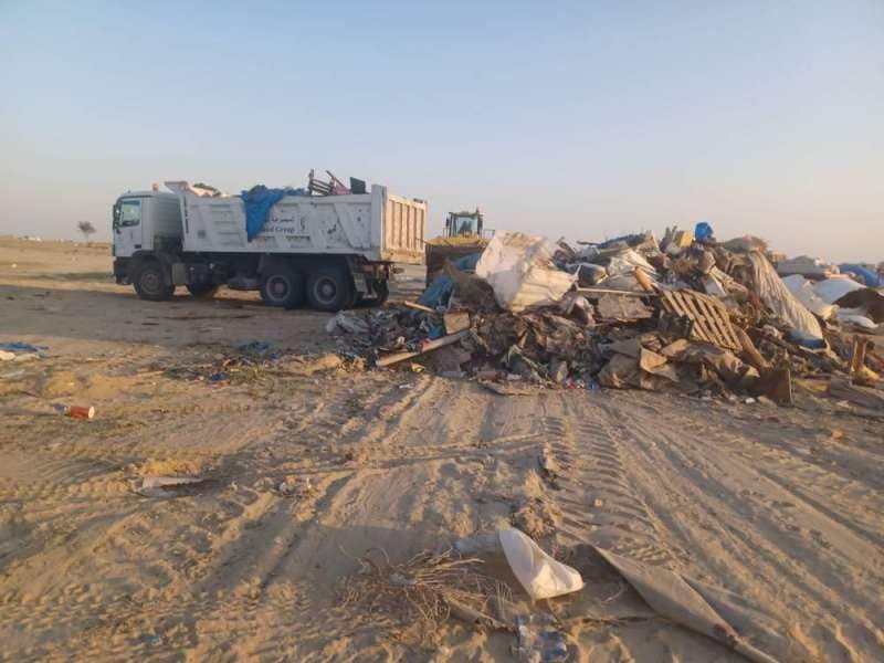 Municipality removes 9,500 cubic meters of waste in Wafra