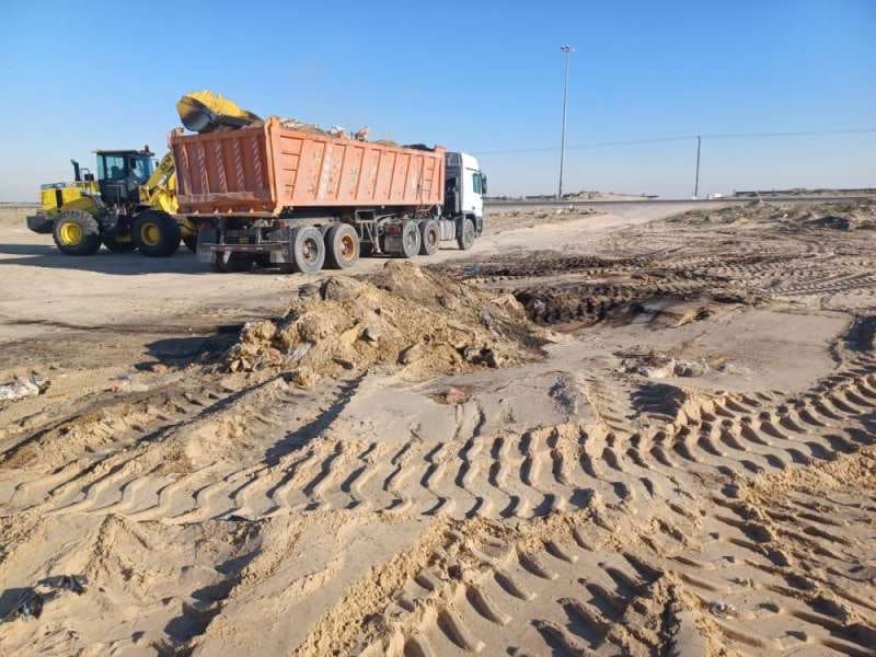 Municipality removes 9,500 cubic meters of waste in Wafra