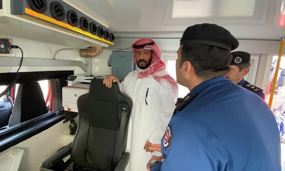 Kuwait Interior Minister launches new fire trucks