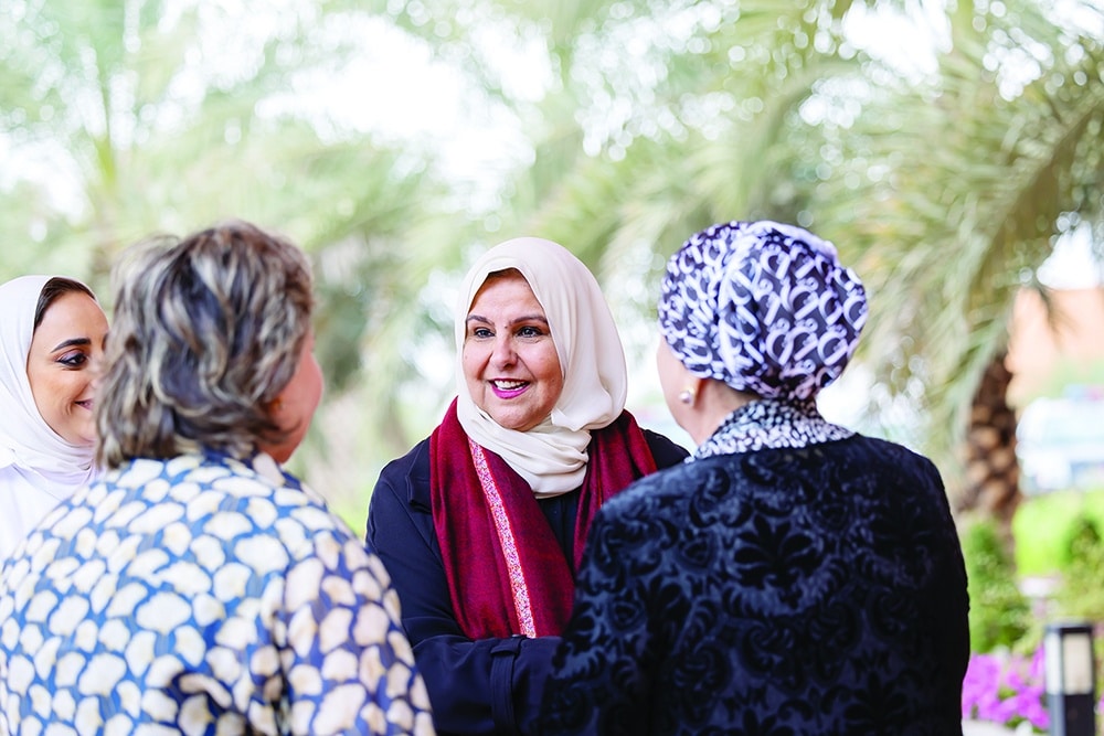 Sheikha Basema hosts female envoys, ambassadors’ wives