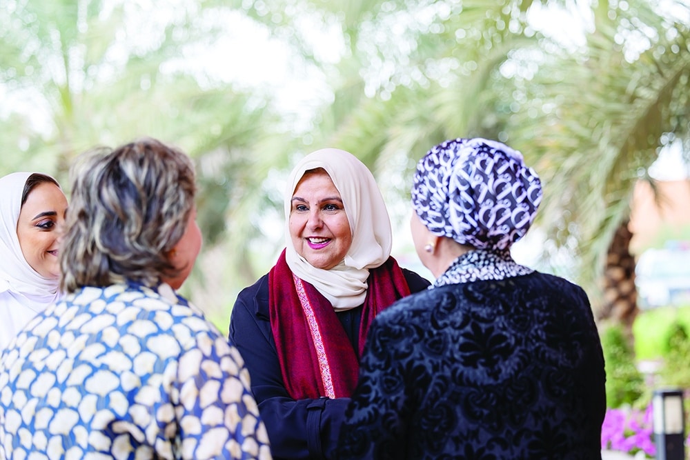 Sheikha Basema  hosts female envoys,  ambassadors’ wives