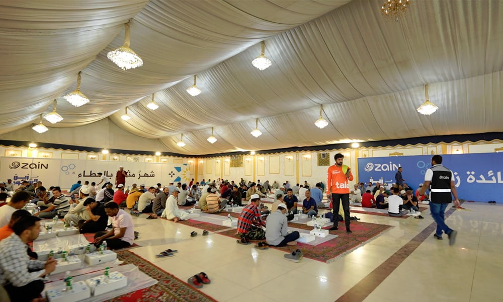 Zain’s Iftar hall welcomes worshippers daily throughout the Holy Month.