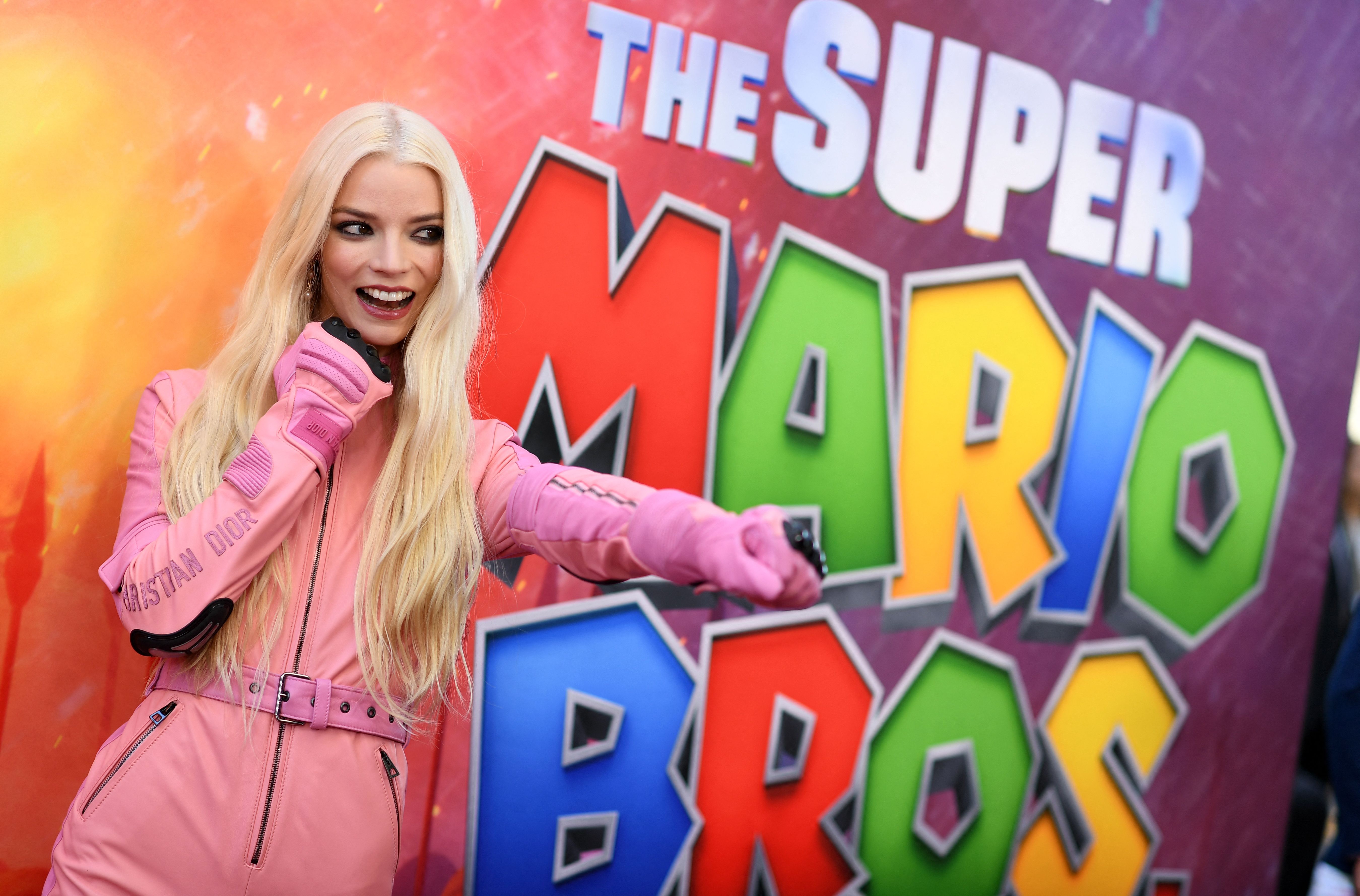 US actress Anya Taylor-Joy attends Universal’s “The Super<br>Mario Bros Movie” special screening.