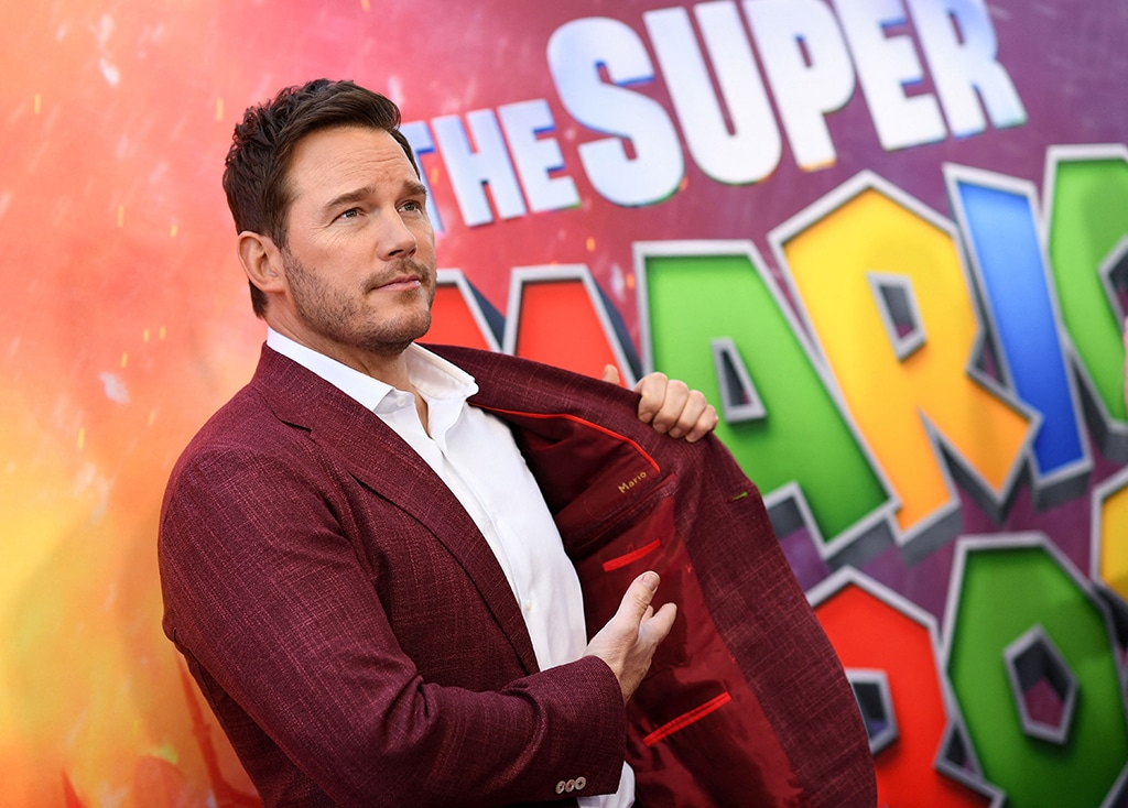 US actor Chris Pratt attends Universal’s “The Super Mario Bros. Movie” special screening.