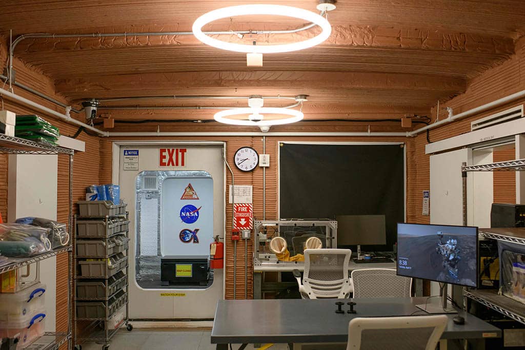 The workroom inside of CHAPEA’s Mars Dune Alpha.