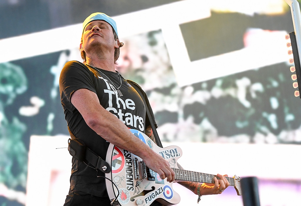 Guitarist and co-lead vocalist Tom DeLonge from Blink-182