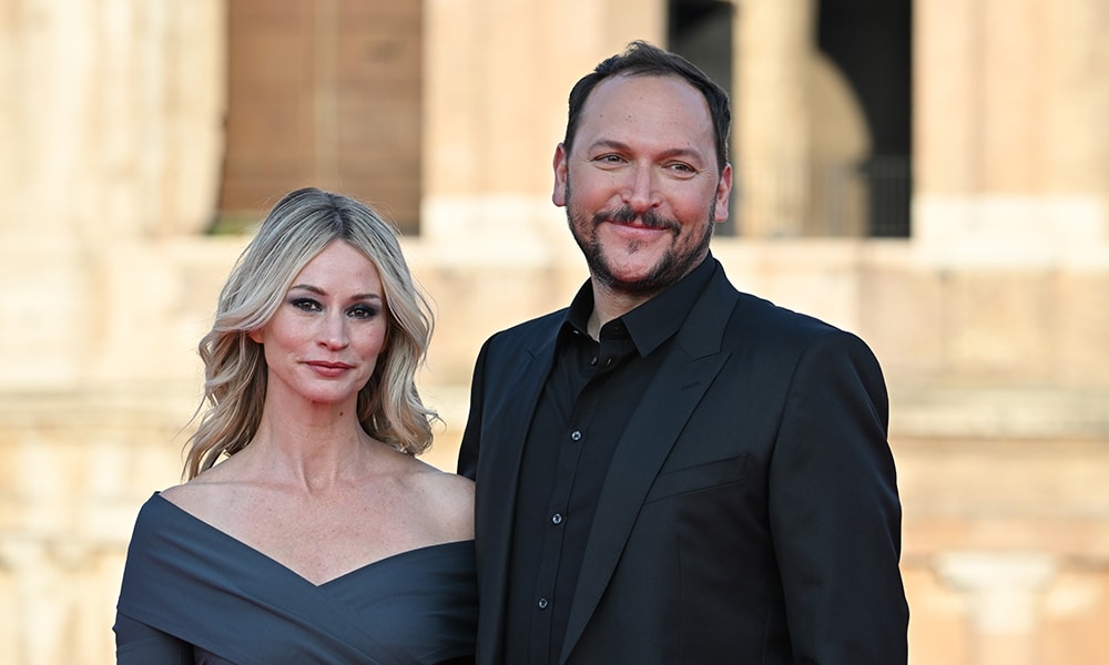 French director Louis Leterrier and US actress Cameron Richardson arrive for the Premiere of the film 'Fast X'.