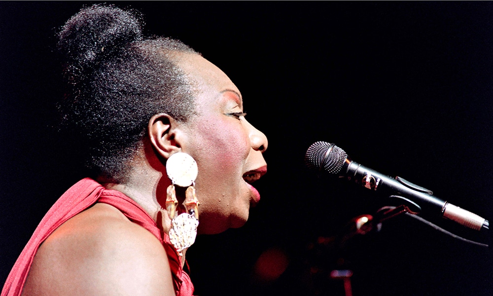A file photo taken on October 22, 1991, shows US jazz and blues singer Nina Simone in concert at the Olympia music hall in Paris.—AFP photos
