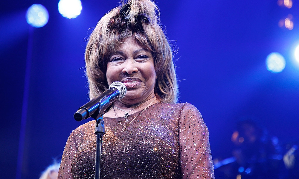 Tina Turner speaks during the 'Tina - The Tina Turner Musical' opening night at Lunt-Fontanne Theatre on November 07, 2019, in New York City.