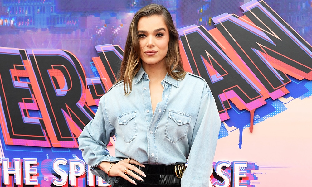 US actress Hailee Steinfeld arrives for the world premiere of 'Spider-Man: Across The Spider-Verse'.