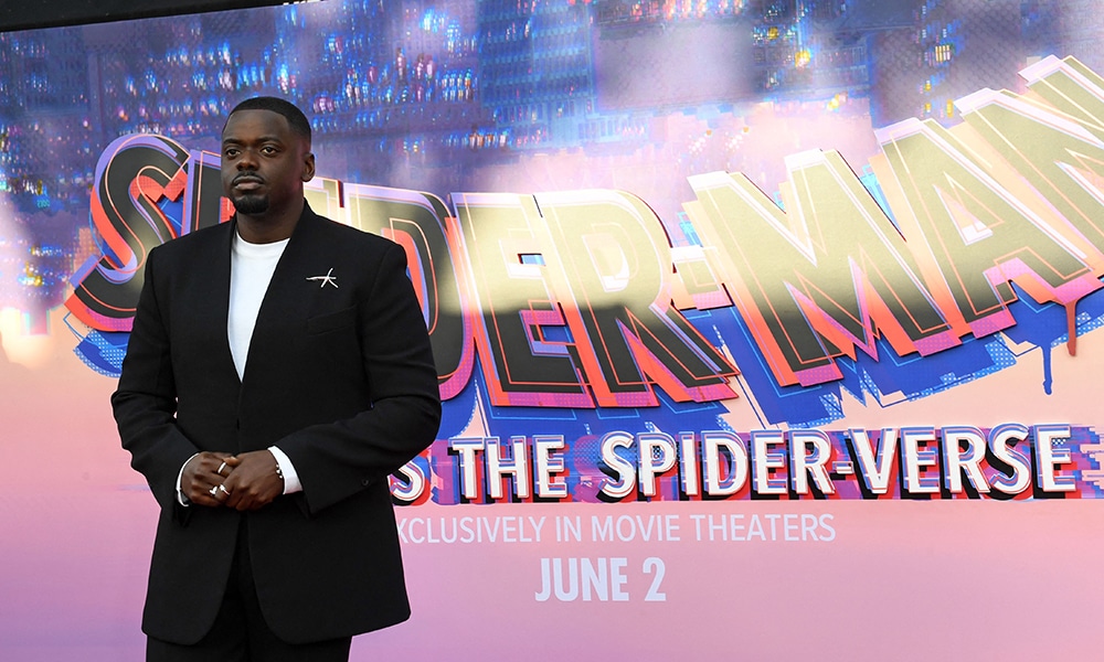 British actor Daniel Kaluuya arrives for the world premiere of 'Spider-Man: Across The Spider-Verse'.