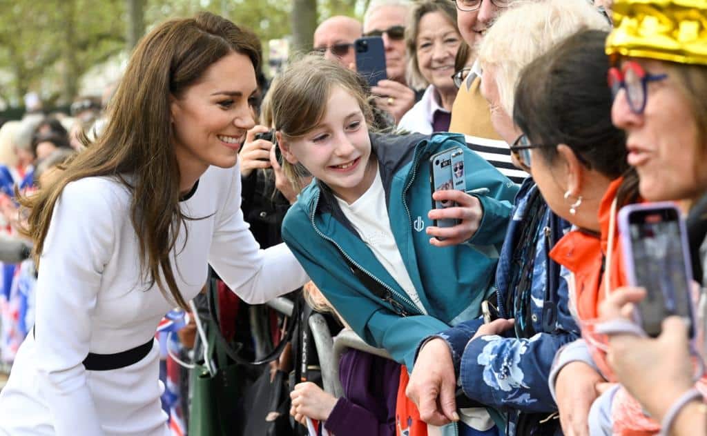 King Charles greets royal fans as coronation buzz builds