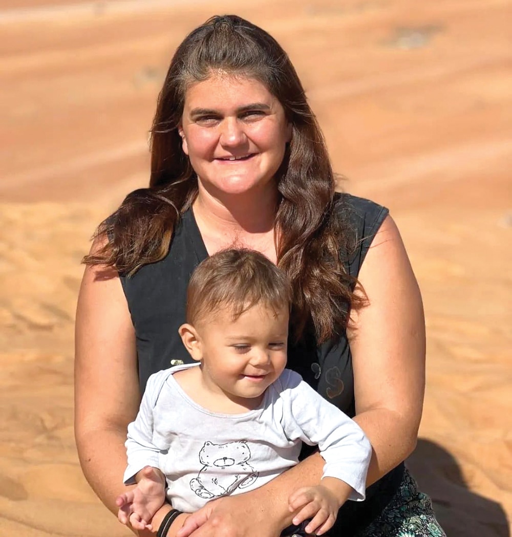 Swiss traveler on roaming around the world with baby